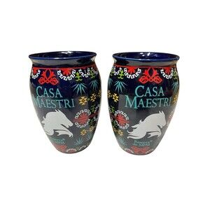 Casa Maestri Day of the Dead  Shot Glasses Disney Treasure Plaza de Coco Rare!!